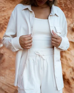 Alpine Sand Cloud Base Camp Button Up