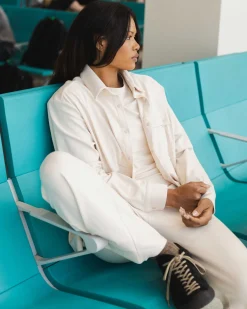 Alpine Sand Cloud Base Camp Button Up