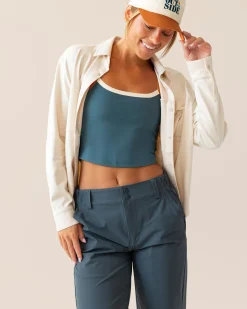 Alpine Sand Cloud Base Camp Button Up