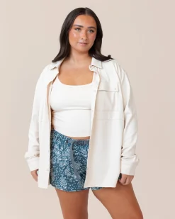 Alpine Sand Cloud Longline Bra