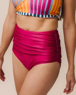 Berry Ruched High Rise Bottom