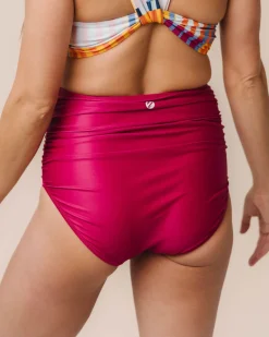 Berry Ruched High Rise Bottom