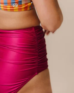 Berry Ruched High Rise Bottom