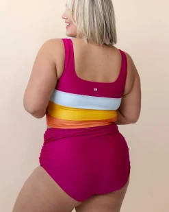 Berry Ruched High Rise Bottom