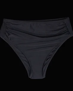 Black High Leg Ruched Bottom