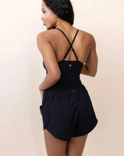 Black Hybrid Uinta Short