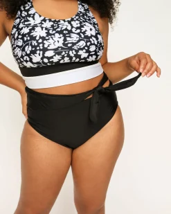 Black Side Tie Bottom