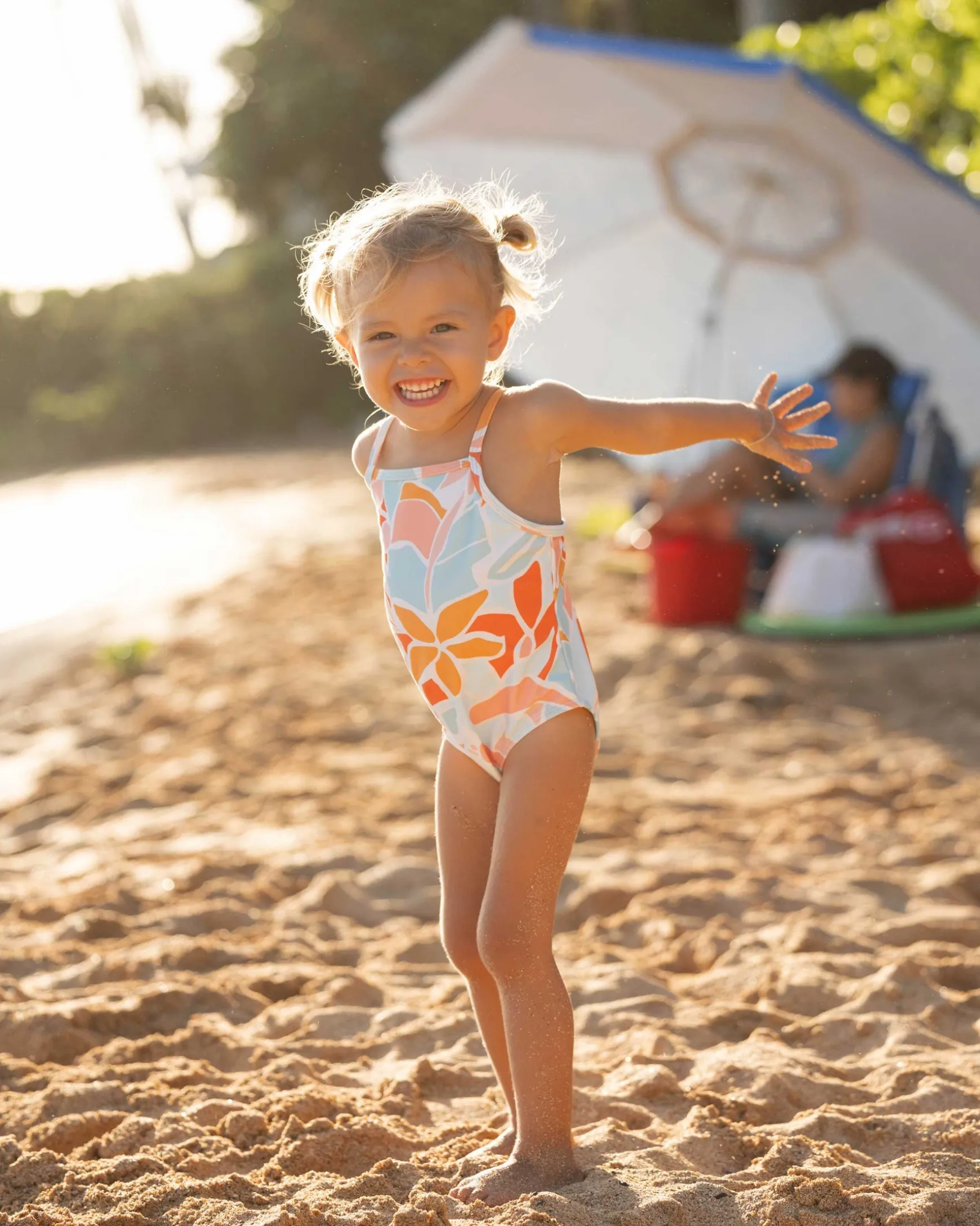 Calista Girls Skinny Strap One Piece