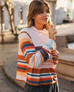 Cascade Stripe Lightweight Quarter Zip