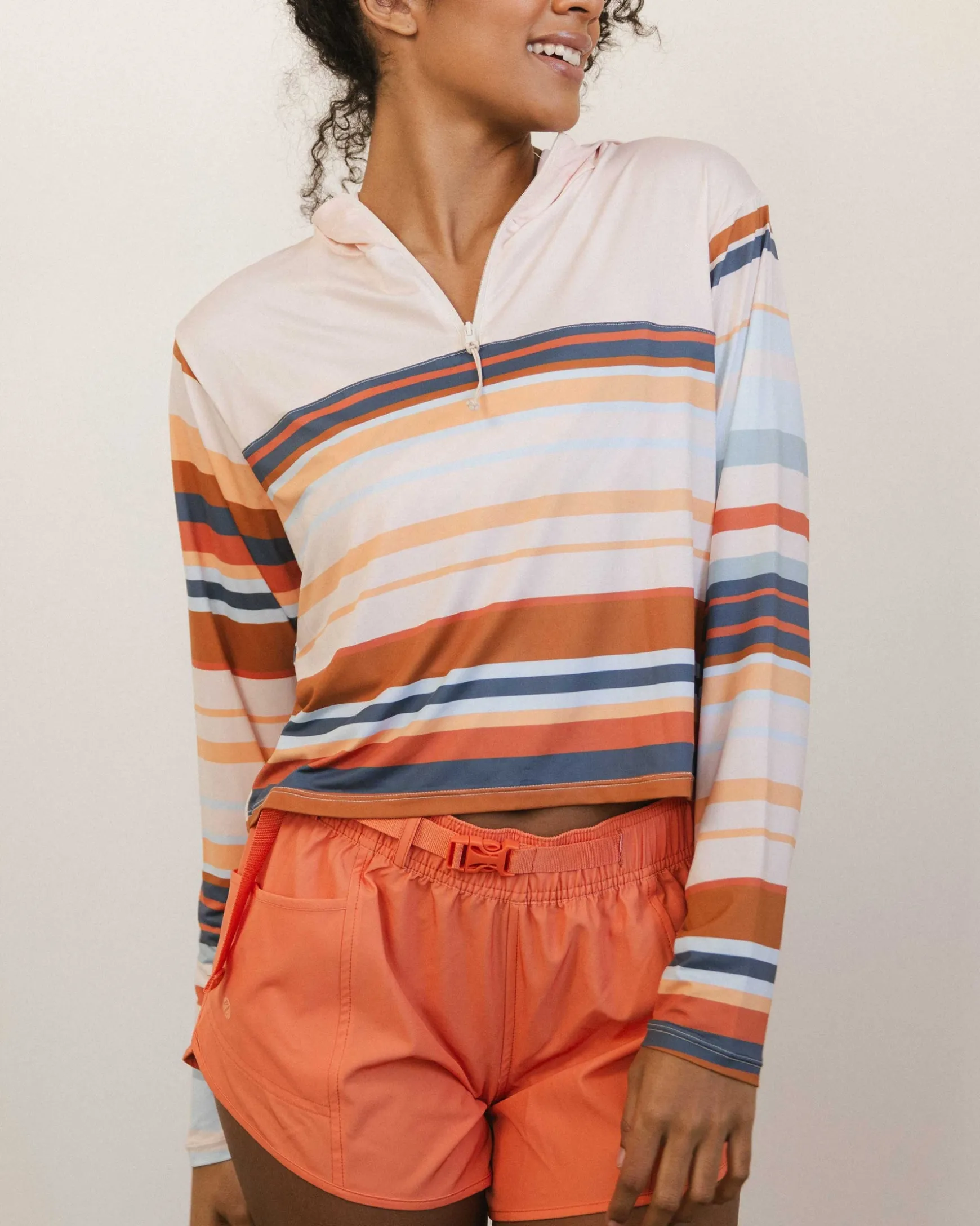 Cascade Stripe Lightweight Quarter Zip