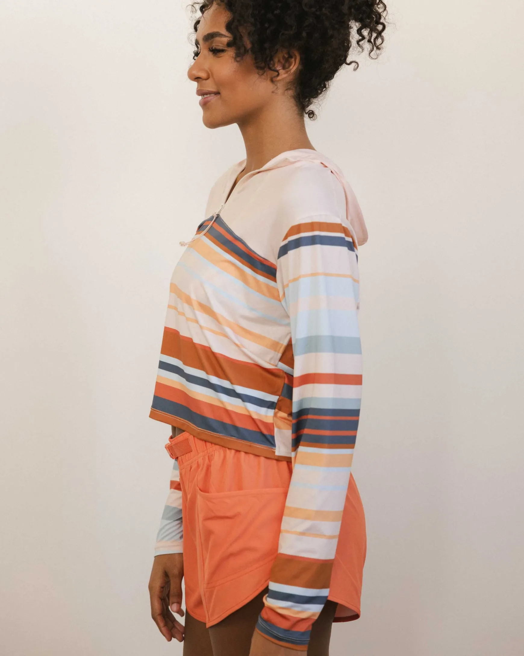 Cascade Stripe Lightweight Quarter Zip