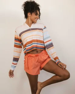 Cascade Stripe Lightweight Quarter Zip