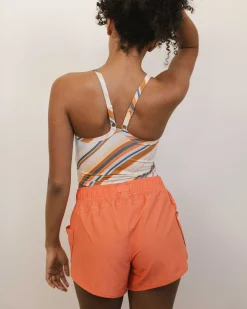 Cascade Stripe Longline Bra