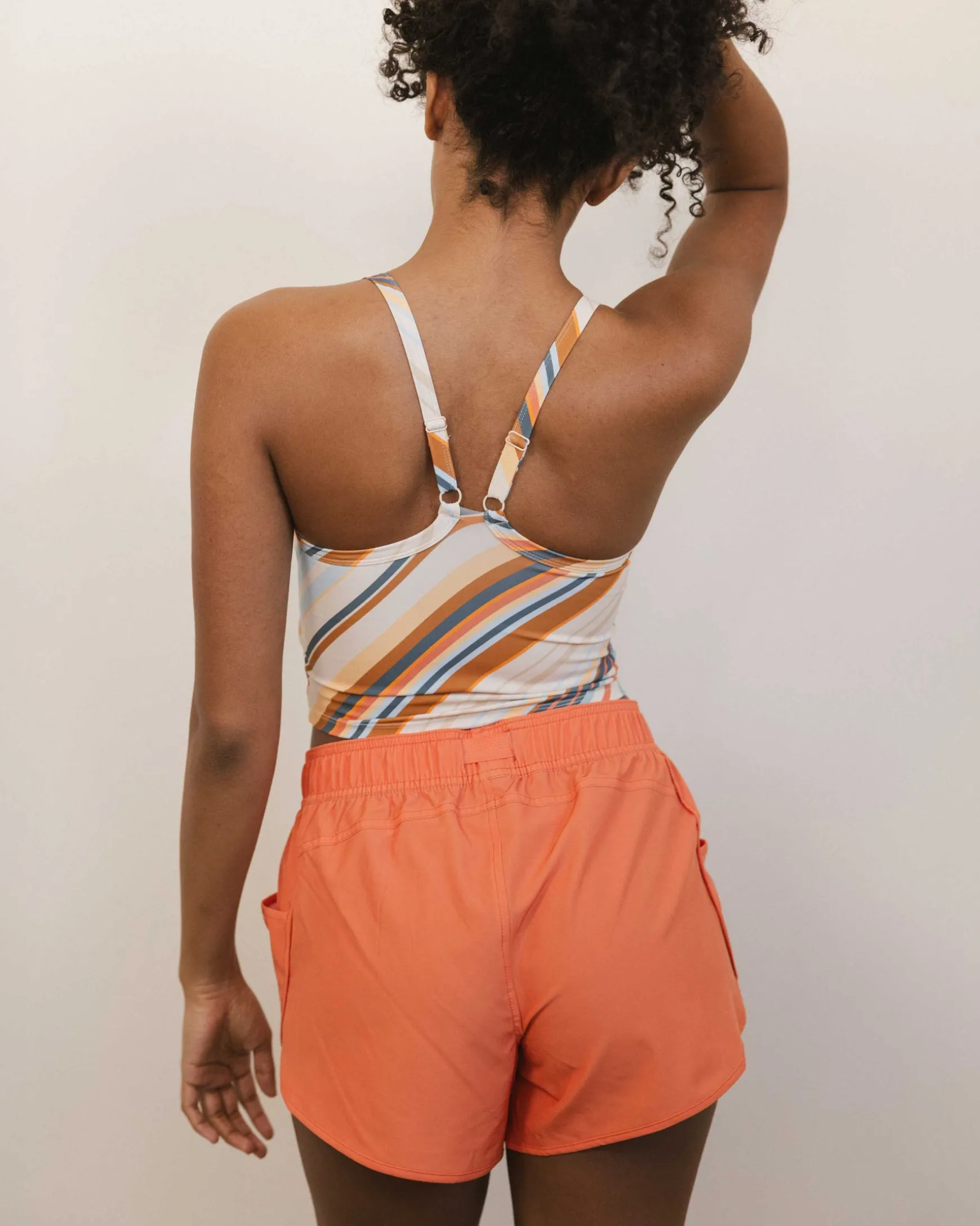 Cascade Stripe Longline Bra