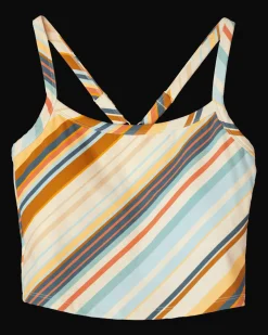Cascade Stripe Longline Bra