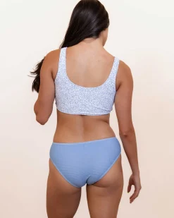 Celeste Flat Rib Classic Bikini Bottom