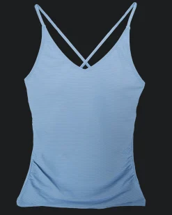 Celeste Flat Rib V-Neck Tankini