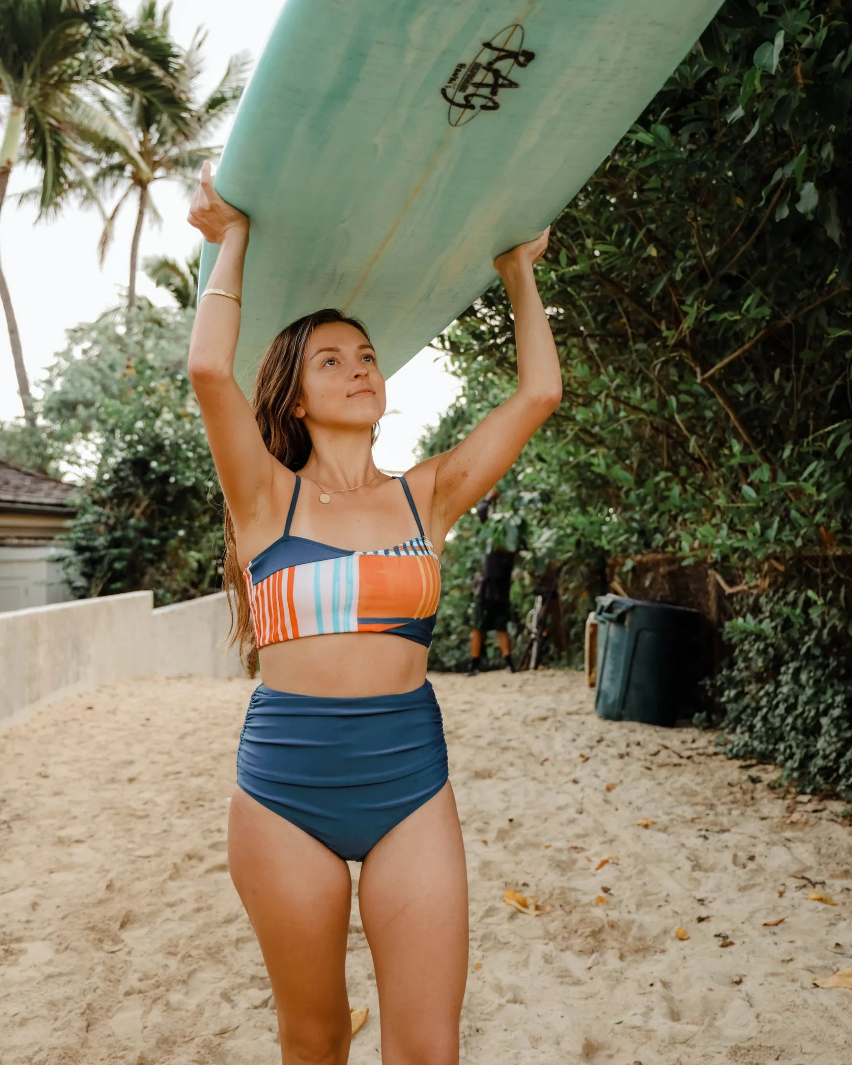 Coastal Ruched High Rise Bottom