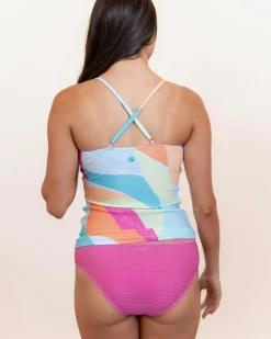 Crest V-Neck Tankini