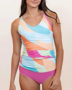 Crest V-Neck Tankini