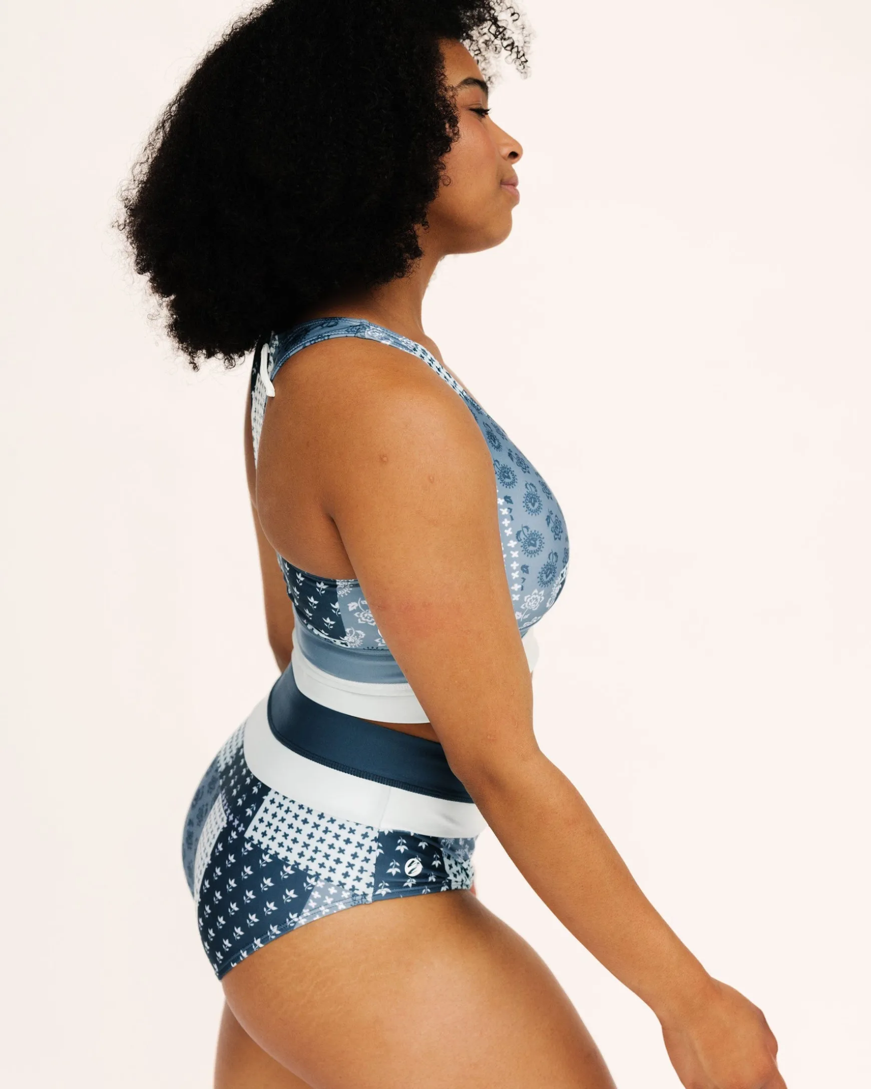 Denim Colorblock Bottom