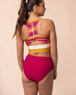 Flat Rib Berry Yoga Pocket Bottom