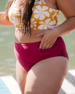 Flat Rib Berry Yoga Pocket Bottom