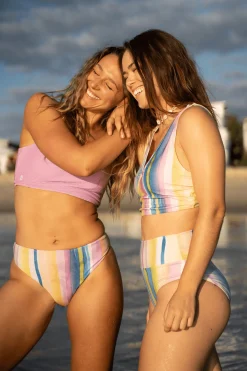 Flat Rib Saltwater Reversible High Leg Bottom