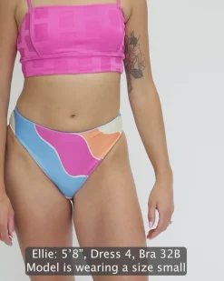 Flat Rib Sunrise Reversible High Leg Bottom