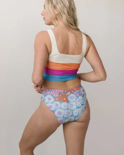 Floral Waves Bikini Bottom