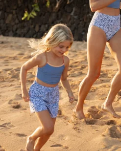 Girls Blue Lagoon Hybrid Lake Short