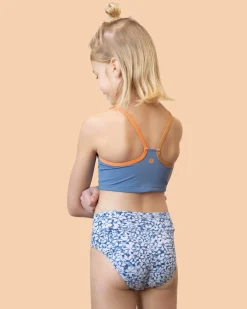 Girls Blue Lagoon Scoop Neck Crop Set