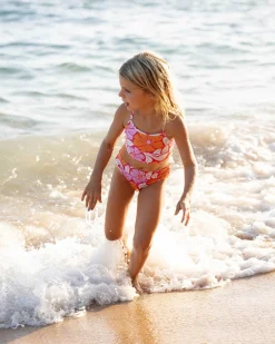 Girls Flora Scoop Neck Crop Set