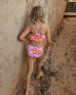 Girls Flora Scoop Neck Crop Set