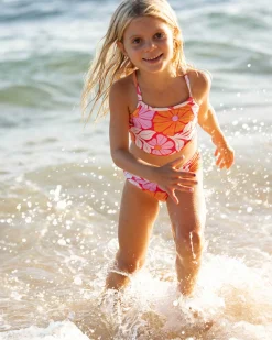 Girls Flora Scoop Neck Crop Set