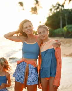 Girls Sandbar Quarter Zip Sun Hoodie