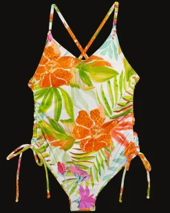 Girls Tropics Tied One Piece