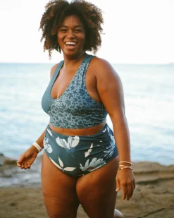 Laie Ruched High Rise Bottom