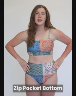 Lilac Beach Zip Pocket Bottom