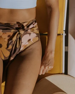 Mocha Floral Tied Up Bottom