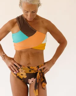 Mocha Floral Tied Up Bottom