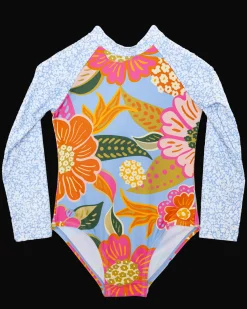 Mona Girls Long Sleeve One Piece