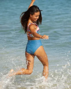 Monica Flat Rib Mid Rise Bottom