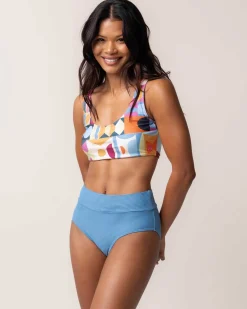 Monica Flat Rib Mid Rise Bottom