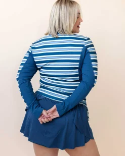 Monica Stripe Baywatch Rashguard