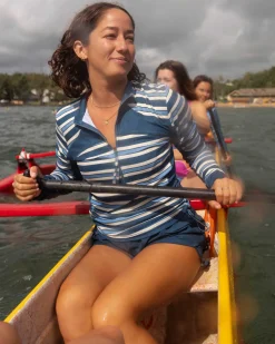 Monica Stripe Baywatch Rashguard