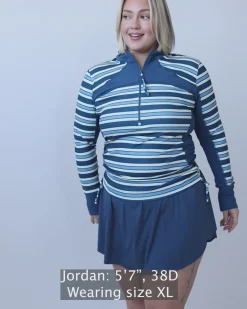 Monica Stripe Baywatch Rashguard