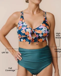 North Shore Ruched High Rise Bottom