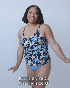 Raven V-Neck Tankini