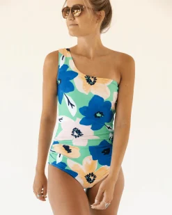 Sea Floral Cascade One Piece